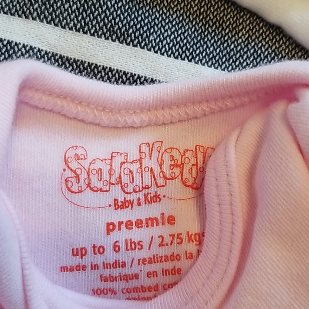 Long Sleeve Preemie Onesies - Picture 2 of 4